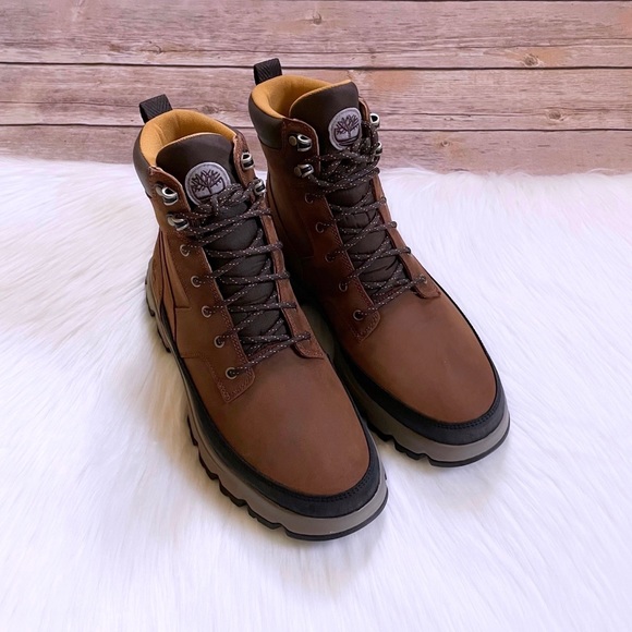 Timberland Men’s TBL Originals Ultra Waterproof Boots In Rust - Picture 2 of 7